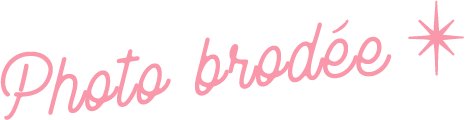 Titre photo brodée